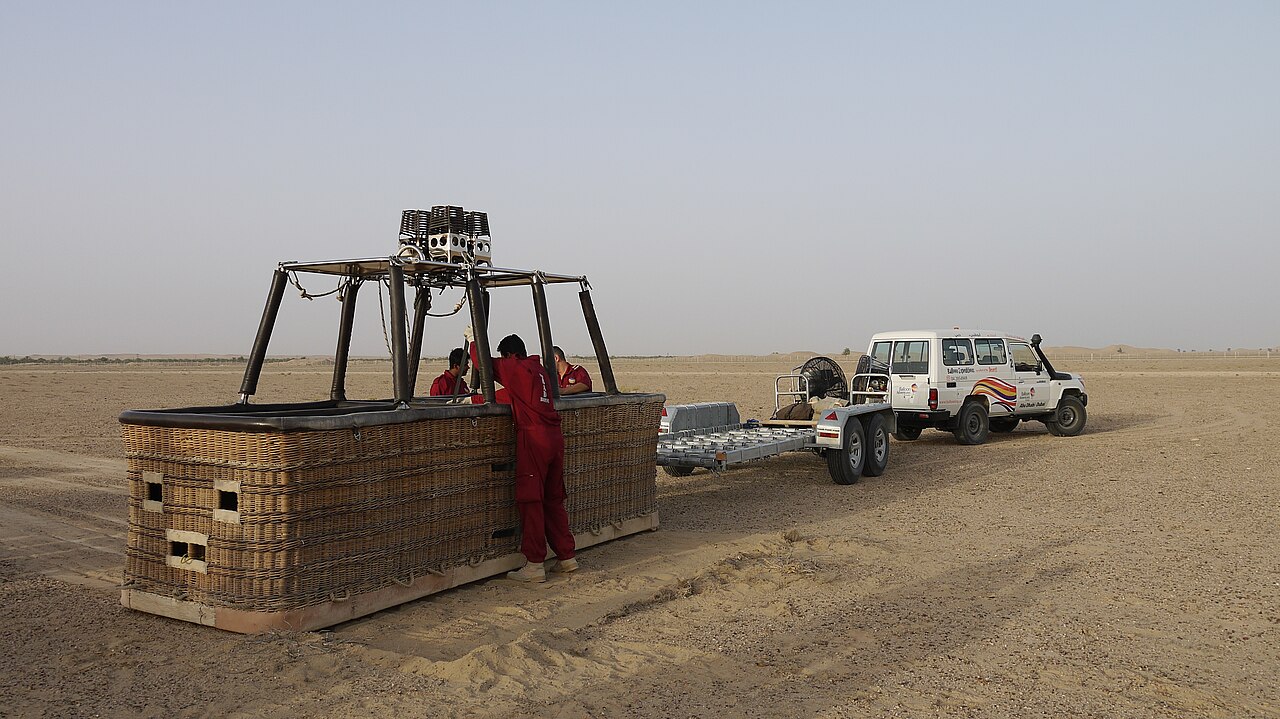 Hot-air balloon over the Wahiba, Oman, coming soon in the guide